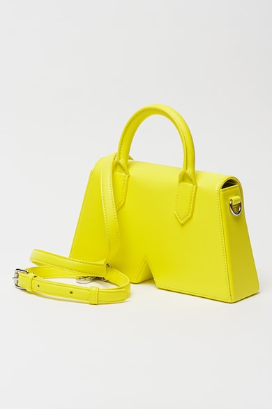Karl Lagerfeld Ikonik keresztpántos táska bőrrészletekkel női