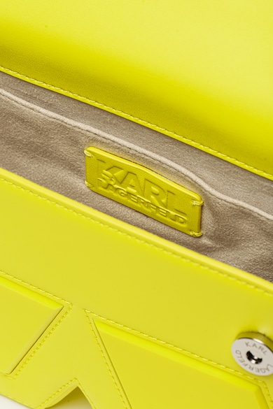 Karl Lagerfeld Ikonik keresztpántos táska bőrrészletekkel női
