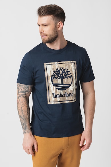 Timberland Póló terepmintás logóval férfi