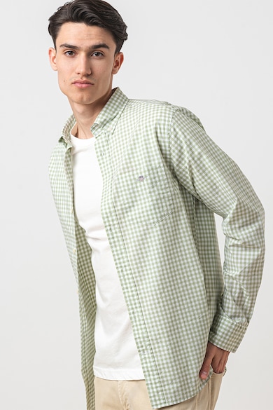 Gant Риза Oxford със стандартна кройка и джоб отпред Мъже