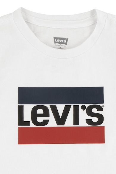 Levi's Tricou cu decolteu la baza gatului si imprimeu logo Fete