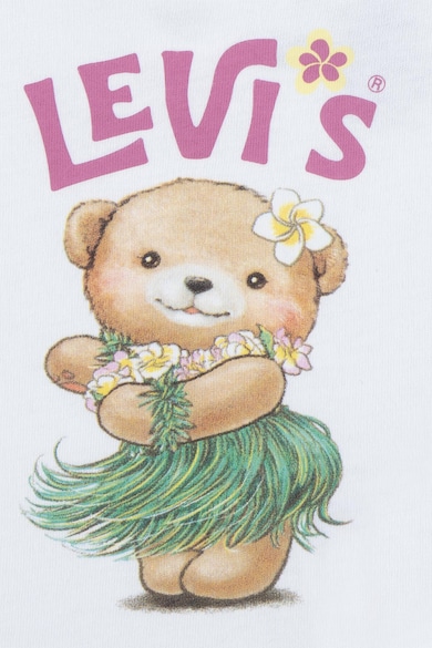 Levi's Organikuspamut póló fodros részletekkel Lány