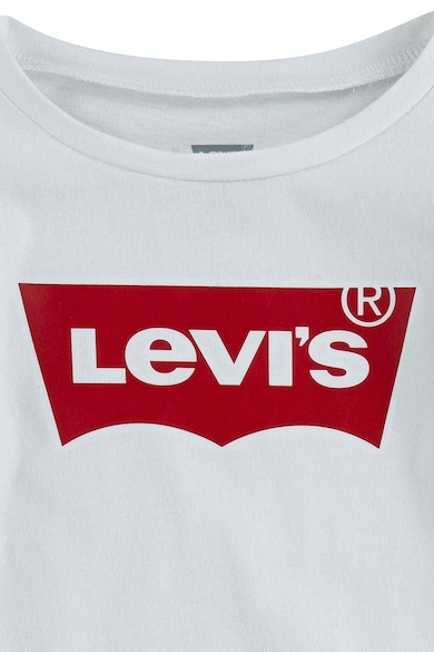 Levi's Bluza cu decolteu rotund si imprimeu logo Fete