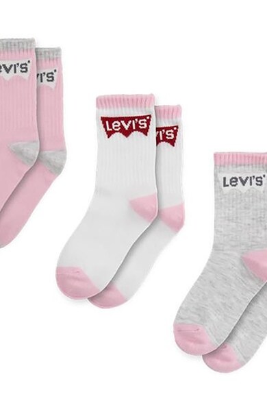 Levi's Colorblock dizájnú bordázott zokni szett - 3 pár Lány