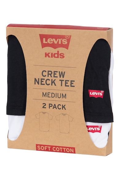 Levi's Set de tricouri cu decolteu la baza gatului - 2 piese Baieti
