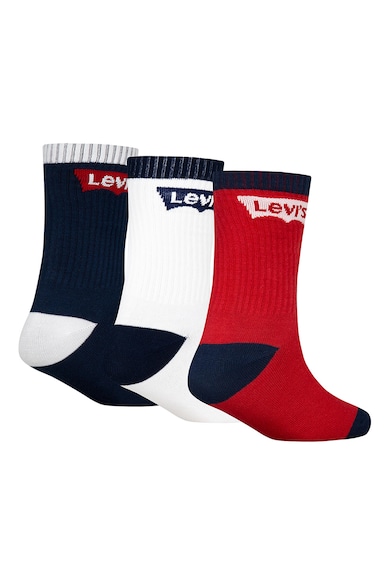 Levi's Set de sosete cu striatii si imprimeu logo - 3 piese Baieti