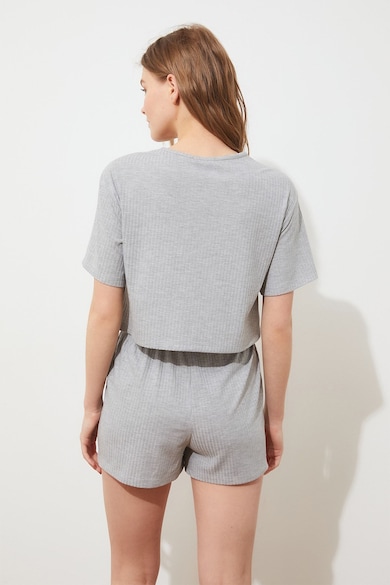 Trendyol Pijama uni cu pantaloni scurti Femei