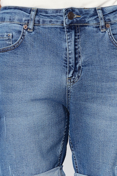 Trendyol Pantaloni scurti de denim cu detalii cu aspect deteriorat Barbati