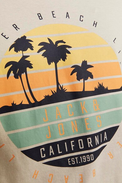 Jack & Jones Tricou cu imprimeu si decolteu la baza gatului Barbati