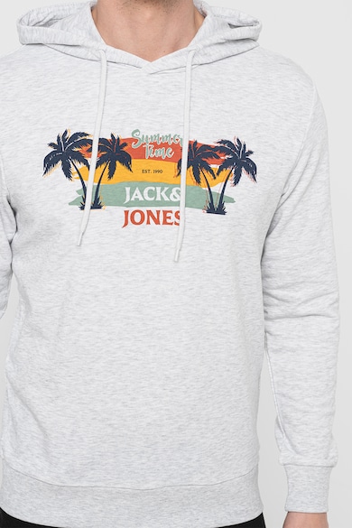 Jack & Jones Kapucnis pulóver trópusi mintával férfi