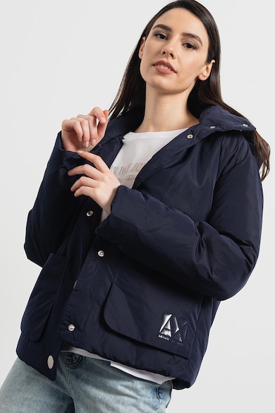 ARMANI EXCHANGE Geaca cu gluga si model uni Femei