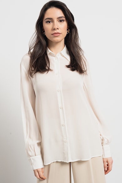 ARMANI EXCHANGE Egyszínű ing klasszikus gallérral női
