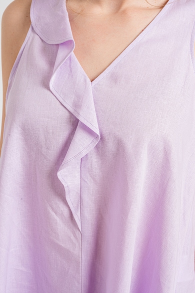 ARMANI EXCHANGE Блуза с лен с шпиц и дипли Жени