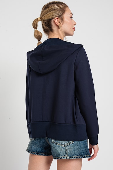 ARMANI EXCHANGE Cipzáros pulóver kapucnival és logós részlettel női