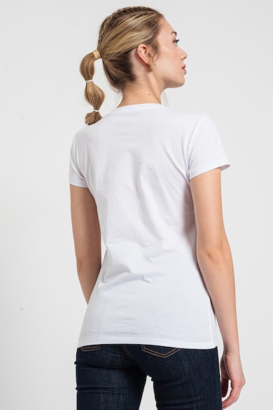 ARMANI EXCHANGE V-nyakú póló kis logóval női