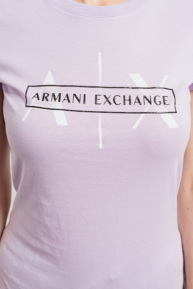 ARMANI EXCHANGE Logómintás pamutpóló női