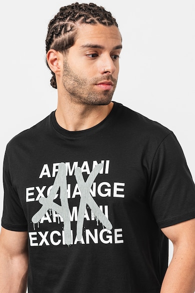 ARMANI EXCHANGE Тениска с лого отпред Мъже