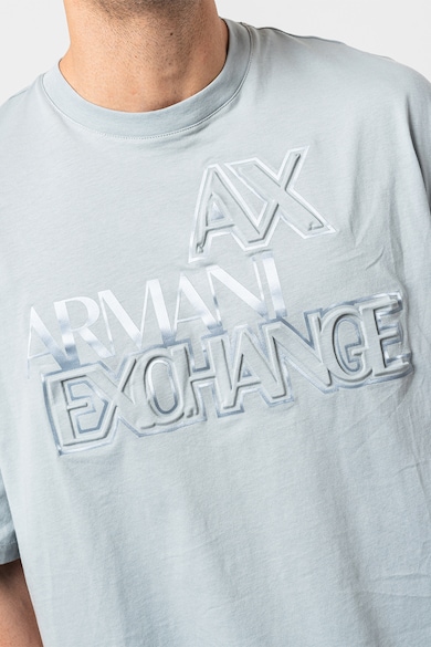 ARMANI EXCHANGE Свободна тениска с релефно лого Мъже