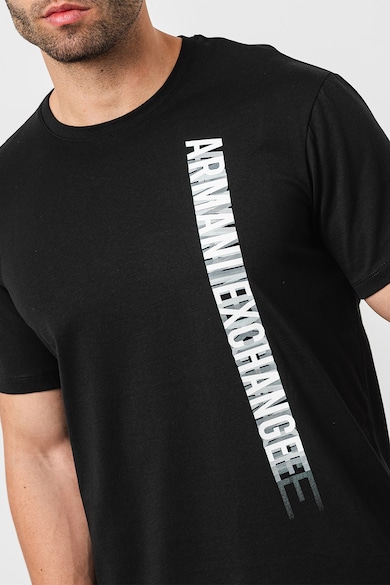 ARMANI EXCHANGE Тениска с лого и овално деколте Мъже