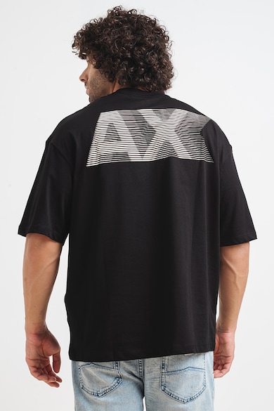 ARMANI EXCHANGE Свободна тениска с шарка на гърба Мъже