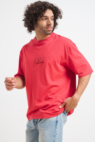ARMANI EXCHANGE Свободна тениска с бродерия Мъже
