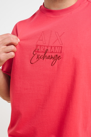 ARMANI EXCHANGE Свободна тениска с бродерия Мъже