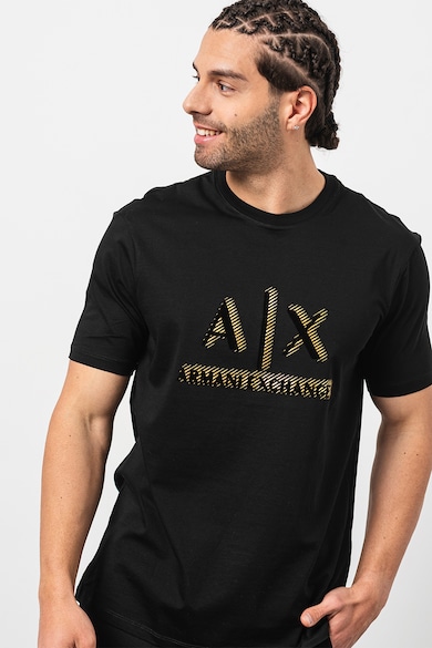 ARMANI EXCHANGE Памучна тениска с лога Мъже