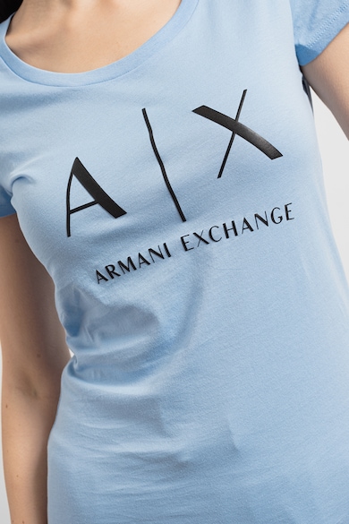 ARMANI EXCHANGE Szűk fazonú logómintás póló női