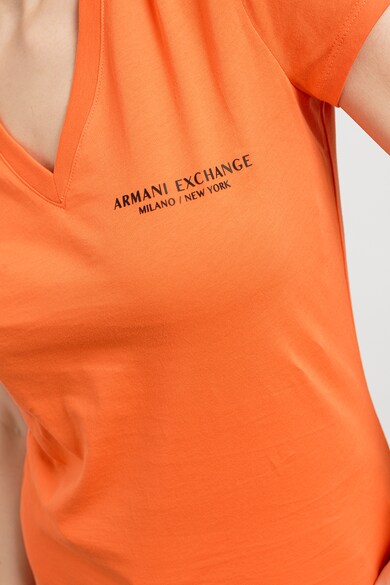 ARMANI EXCHANGE V-nyakú pamutpóló női