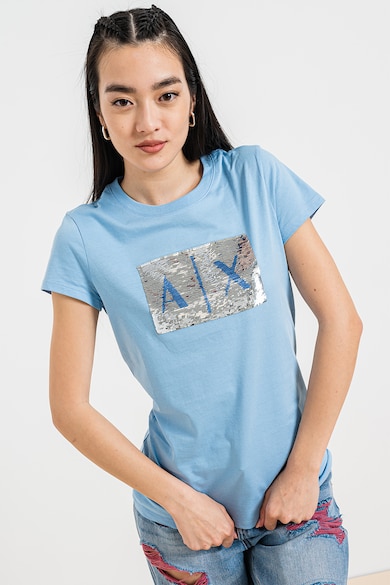 ARMANI EXCHANGE Тениска с двулицеви пайети Жени