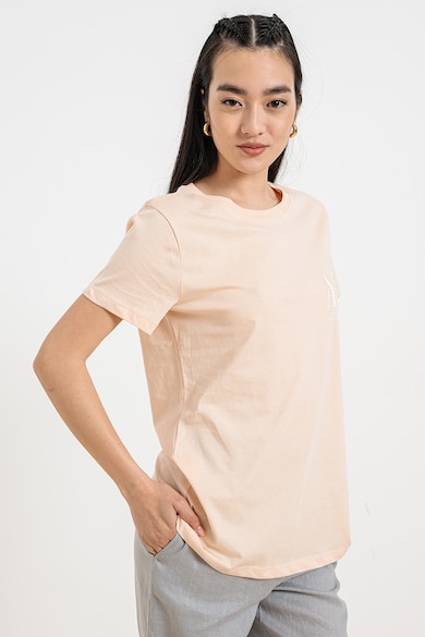 ARMANI EXCHANGE Normál fazonú pamutpóló logós részlettel a mellrészen női