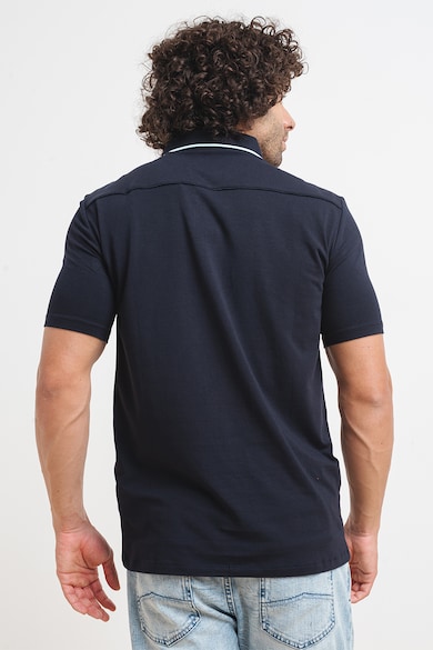 ARMANI EXCHANGE Тениска по тялото с яка и лого Мъже