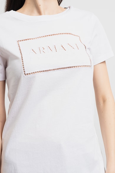 ARMANI EXCHANGE Тениска с лого и овало деколте Жени
