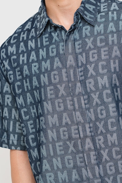 ARMANI EXCHANGE Риза с къси ръкави и лого Мъже