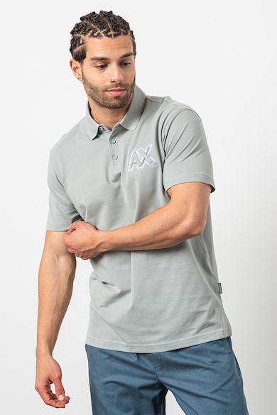 ARMANI EXCHANGE Galléros piké póló domború logóval férfi