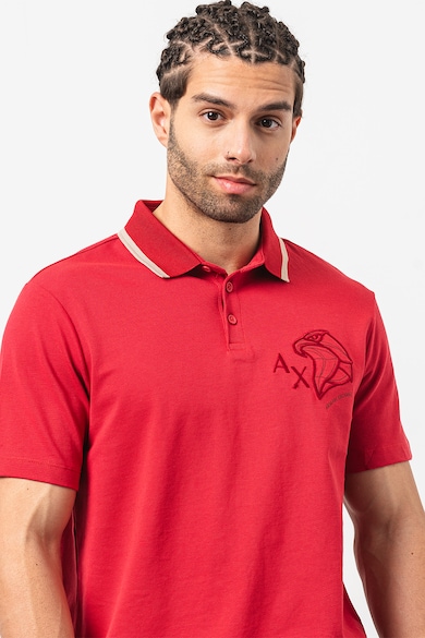 ARMANI EXCHANGE Tricou polo din bumbac cu model pique Barbati