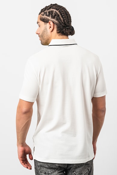 ARMANI EXCHANGE Тениска от пике с яка и къс цип Мъже