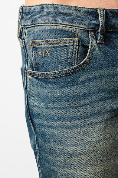 ARMANI EXCHANGE Középmagas derekú straight fit farmernadrág férfi