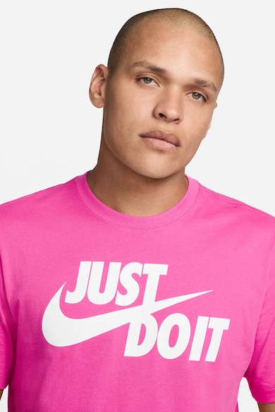 Nike Tricou de bumbac cu logo Swoosh Barbati