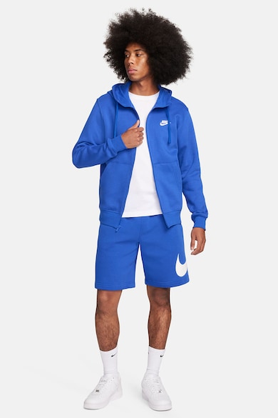 Nike Sportswear Club kapucnis cipzáros pulóver ferde zsebekkel férfi