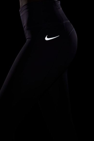 Nike Colanti crop cu talie inalta si tehnologie Dri-FIT pentru alergare Fast Femei