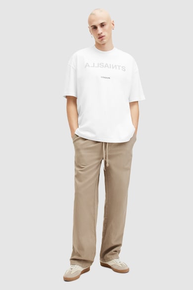 AllSaints Уголемена тениска Cutout с лого Мъже
