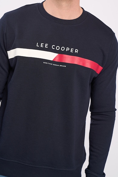 Lee Cooper Суитшърт с овално деколте и лого Мъже