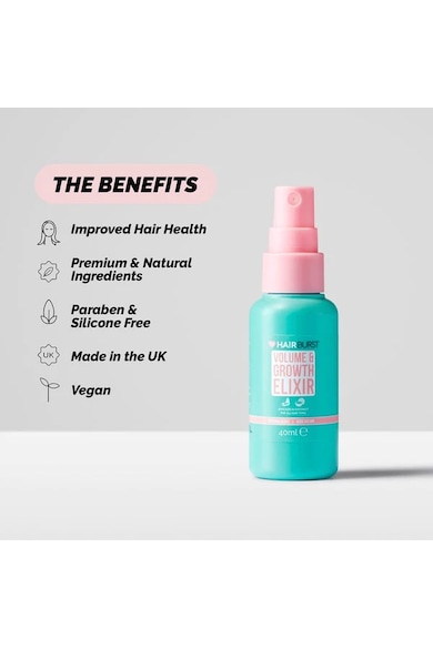 Hairburst Spray Elixir pentru Volum si Cresterea Parului, Travel Size,  40 ml Femei