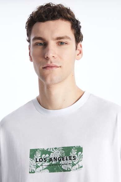 LC WAIKIKI Bő fazonú póló feliratos részlettel férfi