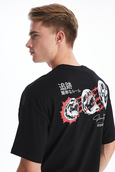 LC WAIKIKI Тениска с фигурална шарка на гърба Мъже
