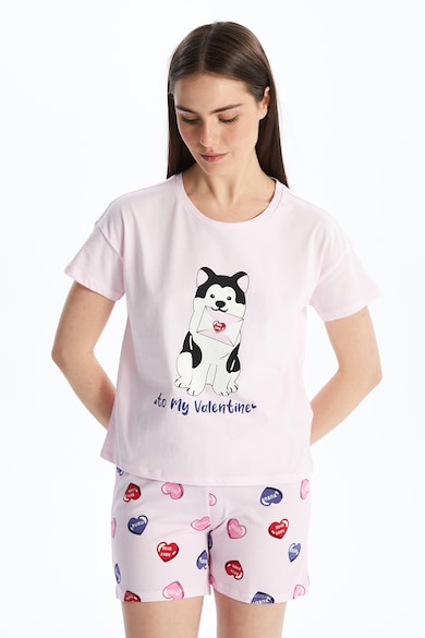 LC WAIKIKI Къса пижама с щампа Жени