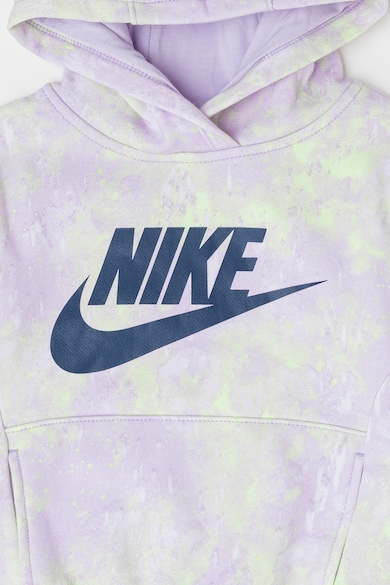 Nike Kapucnis pulóver kenguruzsebbel és logómintával Lány