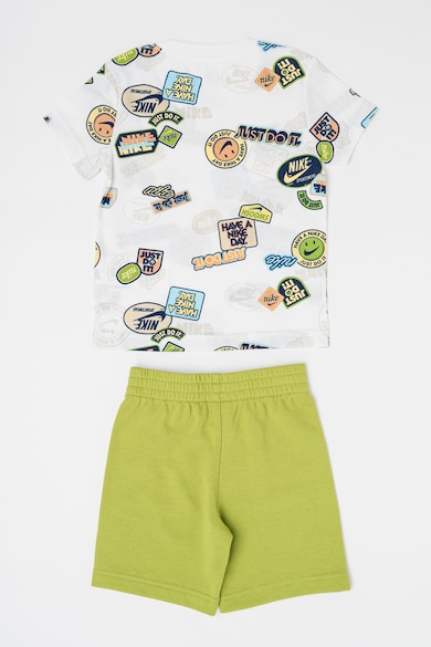 Nike Тениска с щампа и къс панталон, 2 части Момчета