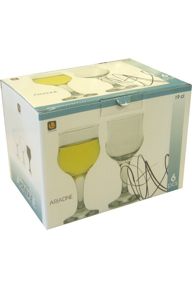 Uniglass Set 6 Pahare cu picior vin alb  Ariadne Femei